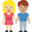 woman and man holding hands, medium-light skin tone, medium skin tone